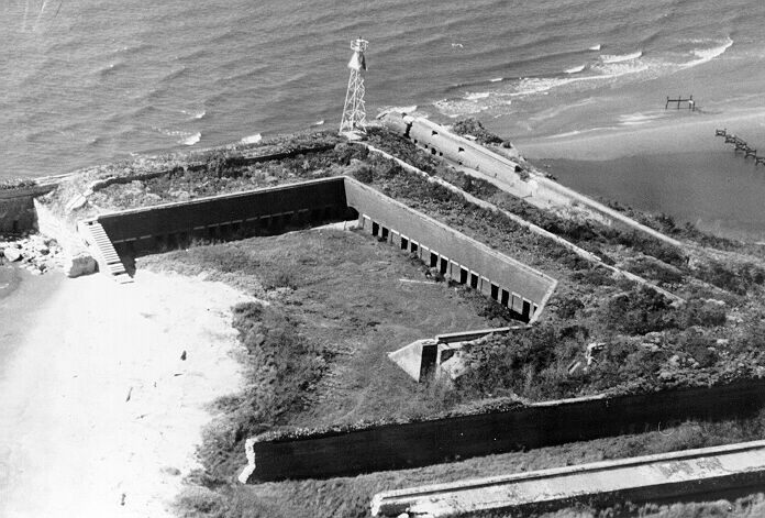 Jean Lafitte used this island for smuggling operations; Louisiana is trying to save it 2 Fort Livingston historical photograph